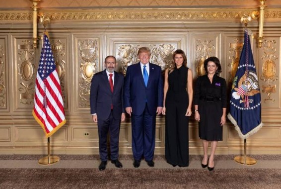 Никол Пашинян и Анна Акопян приняли участие приеме от имени Дональда Трампа