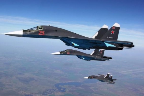 VIDEO: Российские Су-34 нанесли удары по ИГ в провинции Дейр-эз-Зор.