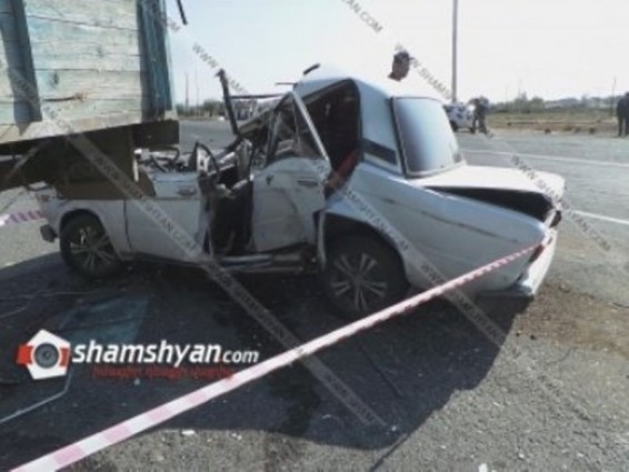 Արմավիրում 29–ամյա վարորդը «ՎԱԶ2106»-ով մխրճվել է «ԳԱԶ 5312»-ի մեջ. նրան հասցրել են հիվանդանոց