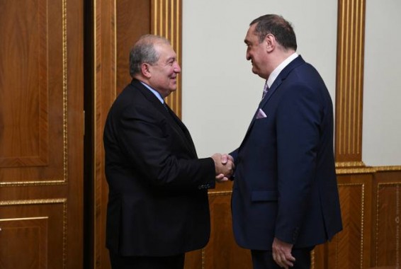 Արմեն Սարգսյանն ընդունել է Վրաստանի Համագործակցության հիմնադրամի նախագահին