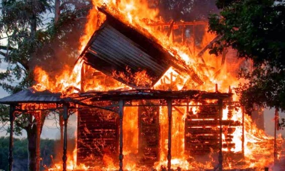 Ուրցաձորում վագոն-տնակն ամբողջությամբ այրվել է