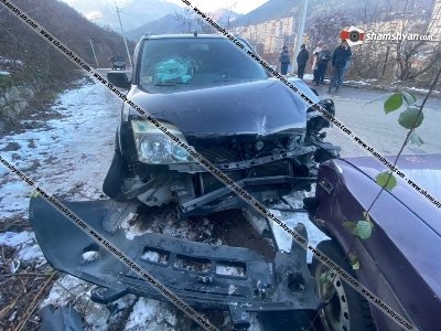 Սյունիքում բախվել են 38-ամյա վարորդի 06-ն ու 15-ամյա դպրոցականի վարած Nissan-ը. կա վիրավոր