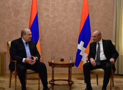 Արմեն Սարգսյանն Արցախում հանդիպել է Բակո Սահակյանին