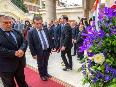 Հալեպում ՀՀ մարդասիրական առաքելության անդամները հարգանքի տուրք են մատուցել անմեղ զոհերի հիշատակին