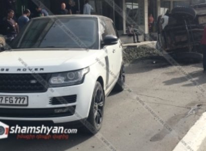 Վթար Երևան-Էջմիածին ավտոճանապարհին․ ավազով բարձված ЗИЛ-ը կողաշրջվել է