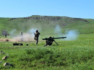 Военнослужащие противотанкового подразделения ВС Армении провели занятия по практической стрельбе