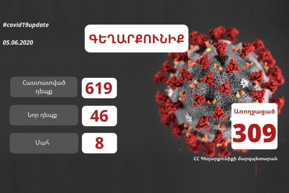 Գեղարքունիքի մարզում կորոնավիրուսային հիվանդության 619 դեպք է հաստատվել