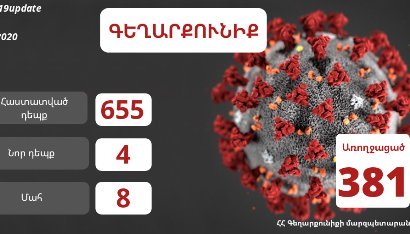 Հունիսի 7-ի դրությամբ Գեղարքունիքի մարզում հաստատվել է կորոնավիրուսային հիվանդության 4 նոր դեպք, 21 առողջացած. մարզպետ