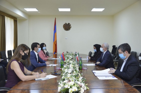 Նախարար Հակոբ Արշակյանը հանդիպում է ունեցել Հայաստանում Իրանի նորանշանակ դեսպանի հետ