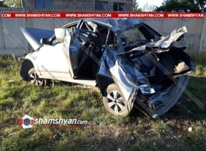 Գեղարքունիքի մարզում 21-ամյա վարորդը ВАЗ 21101-ով մի քանի պտույտ շրջվելով՝ հայտնվել է փոսում. կա վիրավոր
