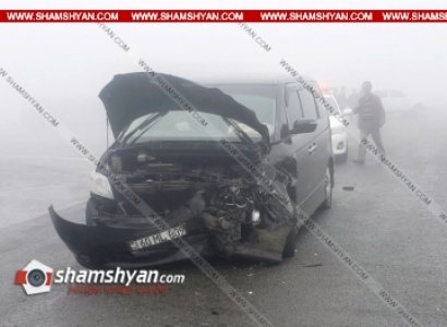 Ավտովթար Սյունիքի մարզում. բախվել են Honda Elison-ն ու Opel Astra-ն. 5 վիրավորներից 2-ը երեխաներ են