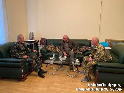 Երեք նախագահներն Արցախում հանդիպել են