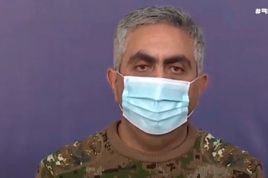 Երեկվանից մինչև այսօր կեսօր հակառակորդն ունեցել է մոտ 200 զոհ, կորցրել է 3 ԱԹՍ, 4 ավտոտեխնիկա. Արծրուն Հովհաննիսյան