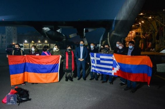Հունաստանից Հայաստան ուղարկված հումանիտար օգնությունը Երևանում է