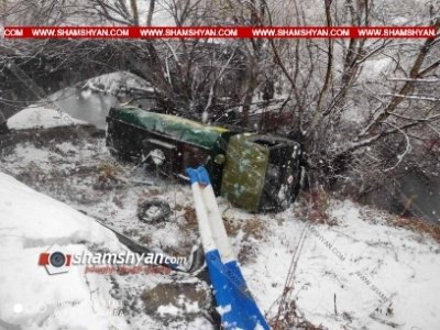 Վայոց ձորի մարզում բախվել են Lexus-ն ու 21 տոննա բենզինով բեռնված ԿԱՄԱԶ-ը