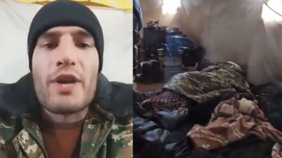 Военнослужащий в видеоматериале представляет ситуацию на постах