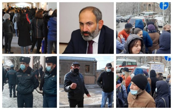 Փաշինյանի այցը Գյումրի ուղեկցվում է բողոքի ակցիայով