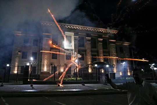 Հարձակումից հետո Կիևում ՌԴ դեսպանատունն ուժեղացրել է անվտանգության միջոցառումները