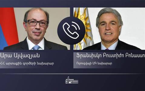 Հայաստանի եւ Ուրուգվայի ԱԳ նախարարները մտքեր են փոխանակել տարածաշրջանային անվտանգությանն առնչվող հարցերի շուրջ