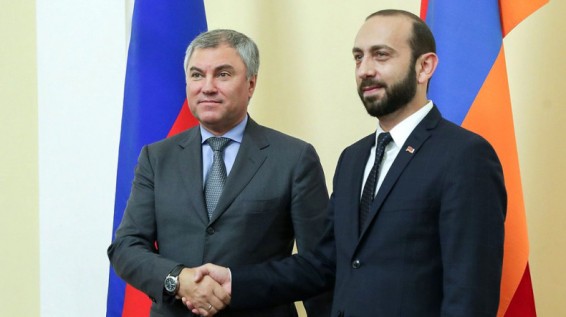 Володин и Мирзоян договорились встретиться в Москве в середине мая