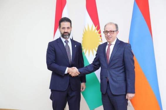 Արա Այվազյանը հանդիպել է Իրաքյան Քուրդիստանի տարածաշրջանային կառավարության փոխվարչապետ Քուբադ Թալաբանիի հետ