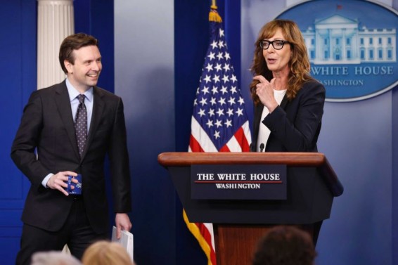 Դերասանուհի Էլիսոն Ջեննին Սպիտակ տանը կատակել է լրագրողների հետ