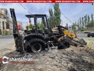 Արտակարգ դեպք Երևանում. Դավիթաշենում հրկիզել են տրակտորը