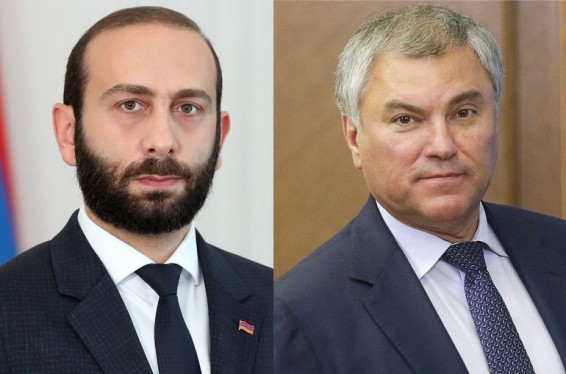 ՌԴ Պետդումայի նախագահը շնորհավորել է Արարատ Միրզոյանին արտահերթ ընտրություններում հաղթանակի կապակցությամբ