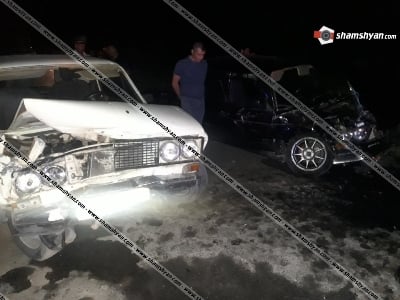 Արարատի մարզում. բախվել են սև ու սպիտակ «ՎԱԶ 2106»-երը. Կա 4 վիրավոր