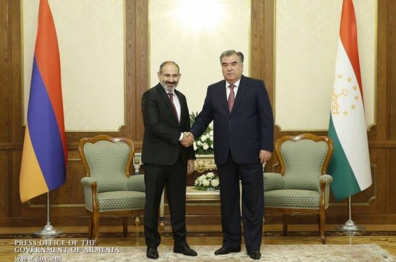 Վստահ եմ՝ համատեղ ջանքերով կկարողանանք ավելի մեծ ինտենսիվություն հաղորդել տաջիկ-հայկական համագործակցությանը. Տաջիկստանի նախագահը՝ Նիկոլ Փաշինյանին