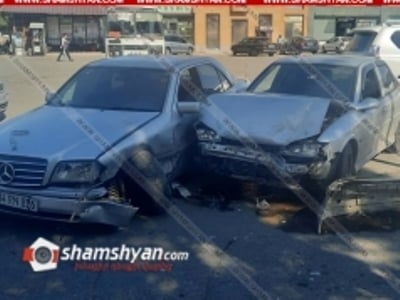 Մասիսում իրար են բախվել «Opel»-ն ու «Mercedes»-ը. կա վիրավոր