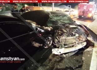 Երեւանում իրար են բախվել «BMW»-ն ու «Nissan»-ը. կա վիրավոր