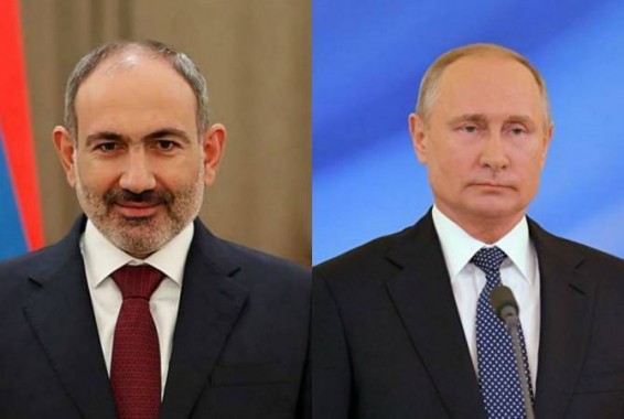 Пашинян и Путин обсудили меры по стабилизации ситуации в регионе