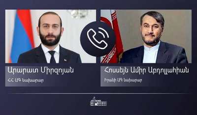 Արարատ Միրզոյանը հեռախոսազրույց է ունեցել Իրանի ԱԳ նախարարի հետ