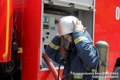 Ոստան գյուղում այրվել է անասնագոմի տանիքը