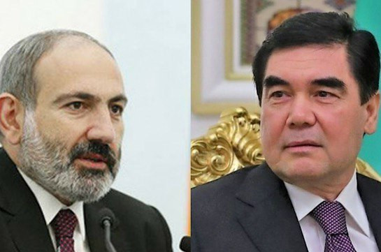 Փաշինյանը հեռախոսազրույց է ունեցել Թուրքմենստանի նախագահ Գուրբանգուլի Բերդիմուհամեդովի և նորընտիր նախագահ Սերդար Բերդիմուհամեդովի հետ