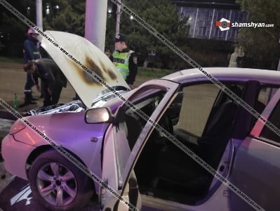 Նոր Նորքի թաղապետարանի դիմաց BYD մեքենայում հրդեհ է բռնկվել. մինչև հշեջների ժամանումը, այն մարել են պարեկները