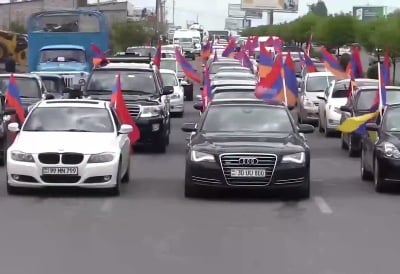 «Դիմադրության» շարժման անհնազանդության ակցիաները Երեւանում (ուղիղ)