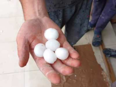 «Գյուղացու ամբողջ աշխատանքը հողին է հավասարվել». Հաթերքում տեղած կարկուտը վնասել է ծառեր, ավտոմեքենաներ եւ տներ