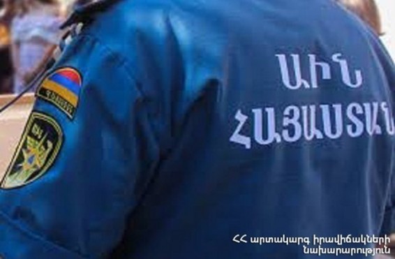 Ճանապարհահատվածին շջված սյունը տեղափոխվել է անվտանգ տարածք