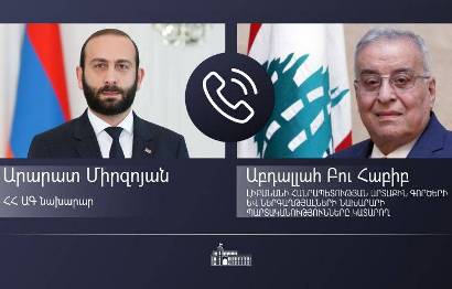 Հայաստանի և Լիբանանի ԱԳ նախարարների հեռախոսազրույց են ունեցել