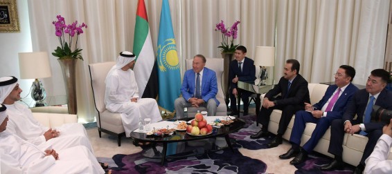 Встреча Назаарбаева с Наследным принцем Абу Даби шейхом Мухаммедом бен Заид Аль Нахаяном