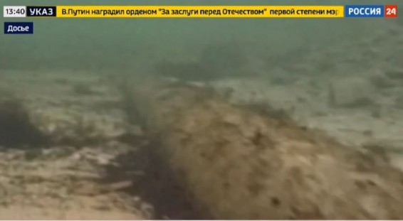 Подводный дрон снял новое видео с места подрыва 