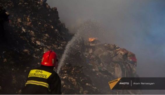 Пожар вспыхнул на крупнейшей в Армении Нубарашенской свалке - подробности