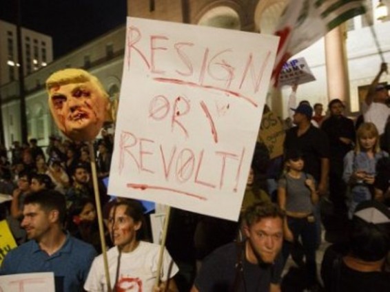 Պորտլենդում Դոնալդ Թրամփի ընտրվելու դեմ բողոքի ցույցերը վերածվել են զանգվածային անկարգությունների