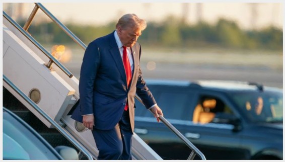 Самолёт Трампа приземлился в Лондоне