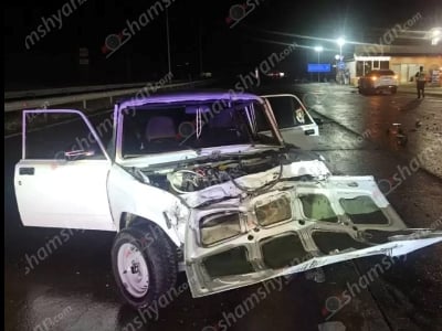 Աշտարակի տարածքում բախվել են «Nissan Rogue»-ն ու «ՎԱԶ 2107»-ը. կա 4 վիրավոր