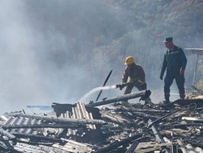 Փրկարարները Գետիկ գյուղում կանխել են հրդեհի տարածումը դեպի տուն