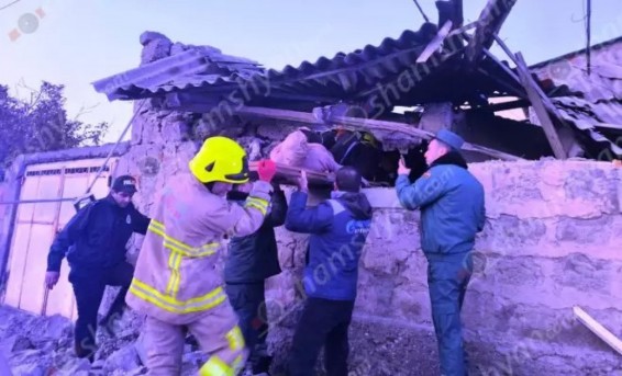 Պայթյուն-փլուզում՝ Էջմիածնում. փլատակներից դուրս է բերվել 76-ամյա տանտիրուհին