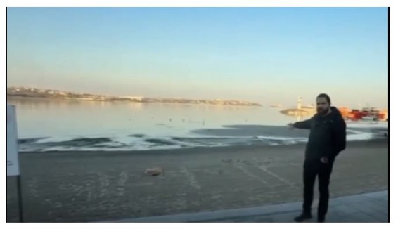 Мраморное море в Турции отступило почти на 20 м от берега